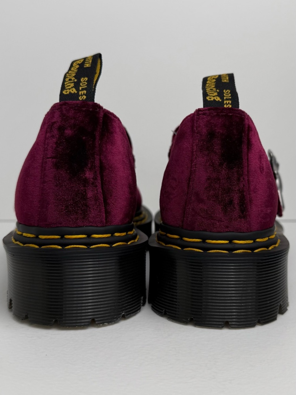 Dr. Martens x Heaven Marc Jacobs Addina Velvet Shoes Cherry Red Mary Janes UK 6 - Picture 13 of 17